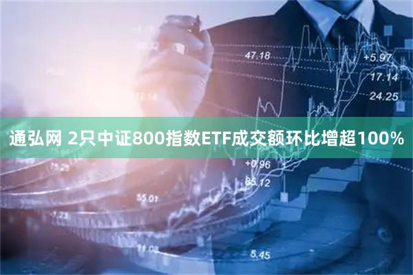 通弘网 2只中证800指数ETF成交额环比增超100%