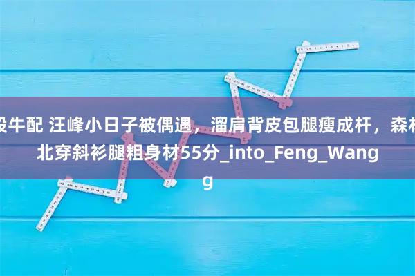 股牛配 汪峰小日子被偶遇，溜肩背皮包腿瘦成杆，森林北穿斜衫腿粗身材55分_into_Feng_Wang